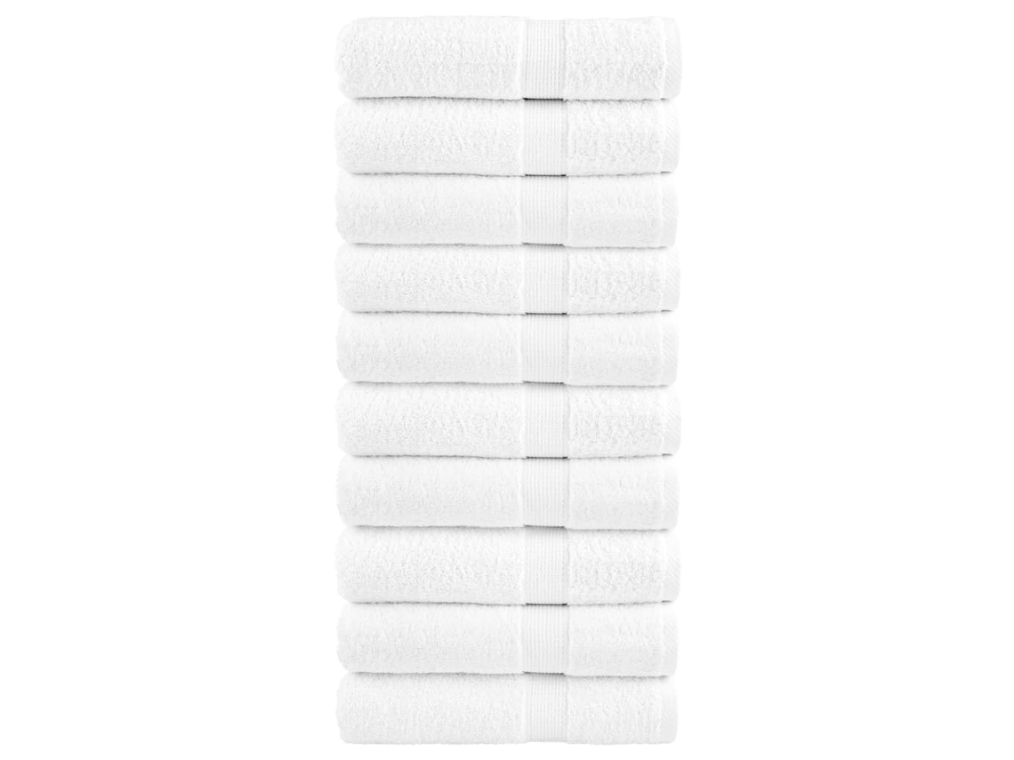 Toallas De Ducha Solund 10 Unidades Blanco 70x140 Cm 600 Gsm Wsd932509