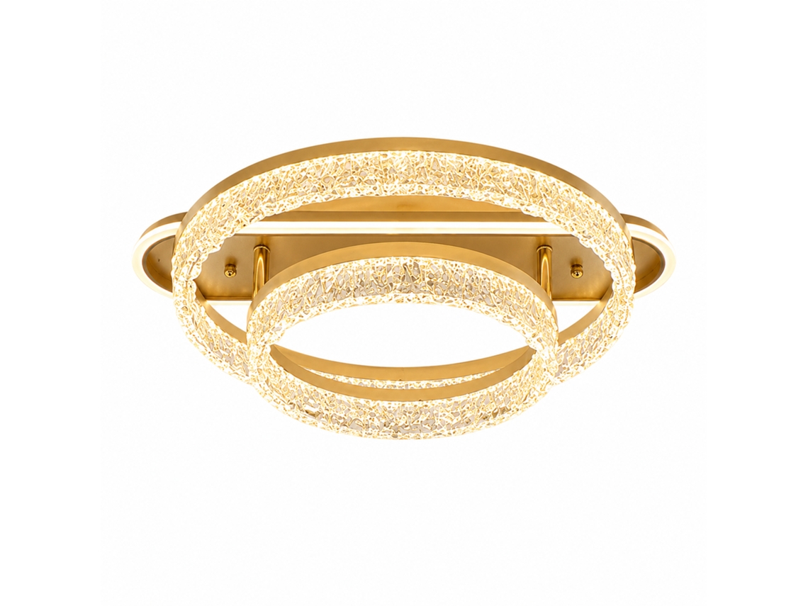 Candeeiro de Teto de Cristal PIBAOGU Asled 735 (dourado)