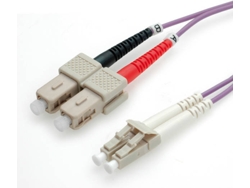 Cable Fibra Óptica ROLINE (LC - SC - 2 m - Morado)