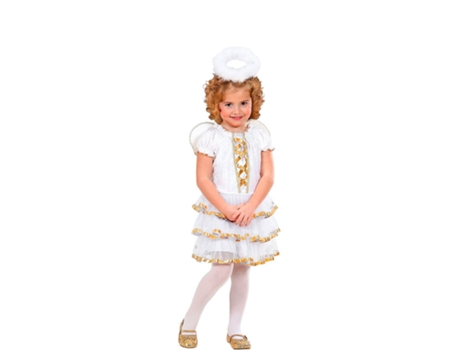 Disfraz de Niña WIDMANN ángel glamour dorado (Tam.: 4 a 5 anos)