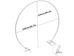 Arco de metal para bodas, diseño robusto, múltiples opciones de tamaño, riel único de 2,4 m, OEM