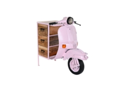 Cajonera Metal Mango Moto Rosa Palo 100x68x105cm