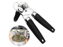 Abrelatas Manual De Acero Inoxidable, Multifuncional, Potente Herramienta De Cocina.
