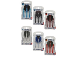 Plumas Twin Pack HARROWS SuperGrip Medium 47mm Negro Silver