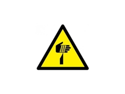 Señal De Adhesión. Riesgo De Corte Triangular 90mm R1054 Rd38628 Normaluz