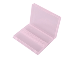Kkml-caja De Almacenamiento Y Exhibición Profesional Para Brocas De Lixamento De Unhas Com 14 Furos Cor Rosa