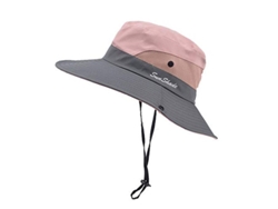 2026-gorra Solar Plegable De Protección Uv Para Mujer Linjou (rosa) - Material Poliéster, Ajustable, Ventilada, Ideal Para Exteriores