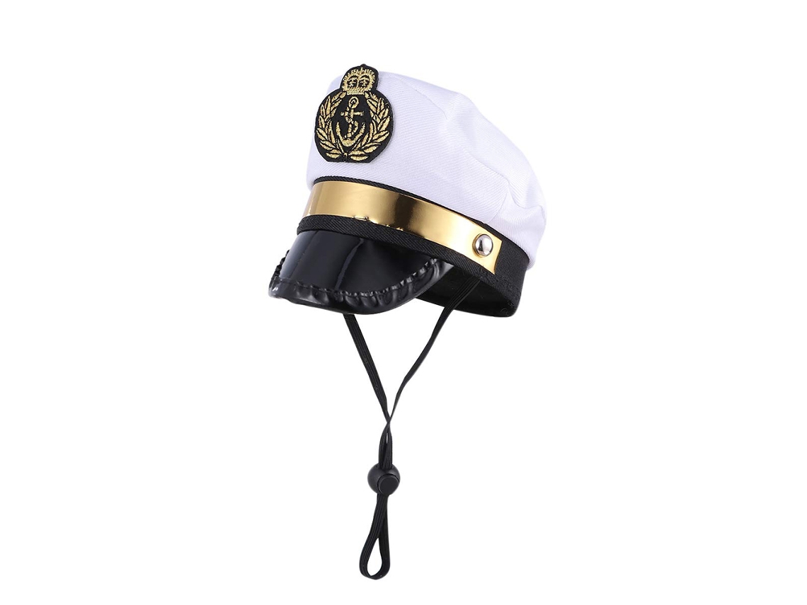 Sombrero de capitán para Halloween, para perros y gatos.