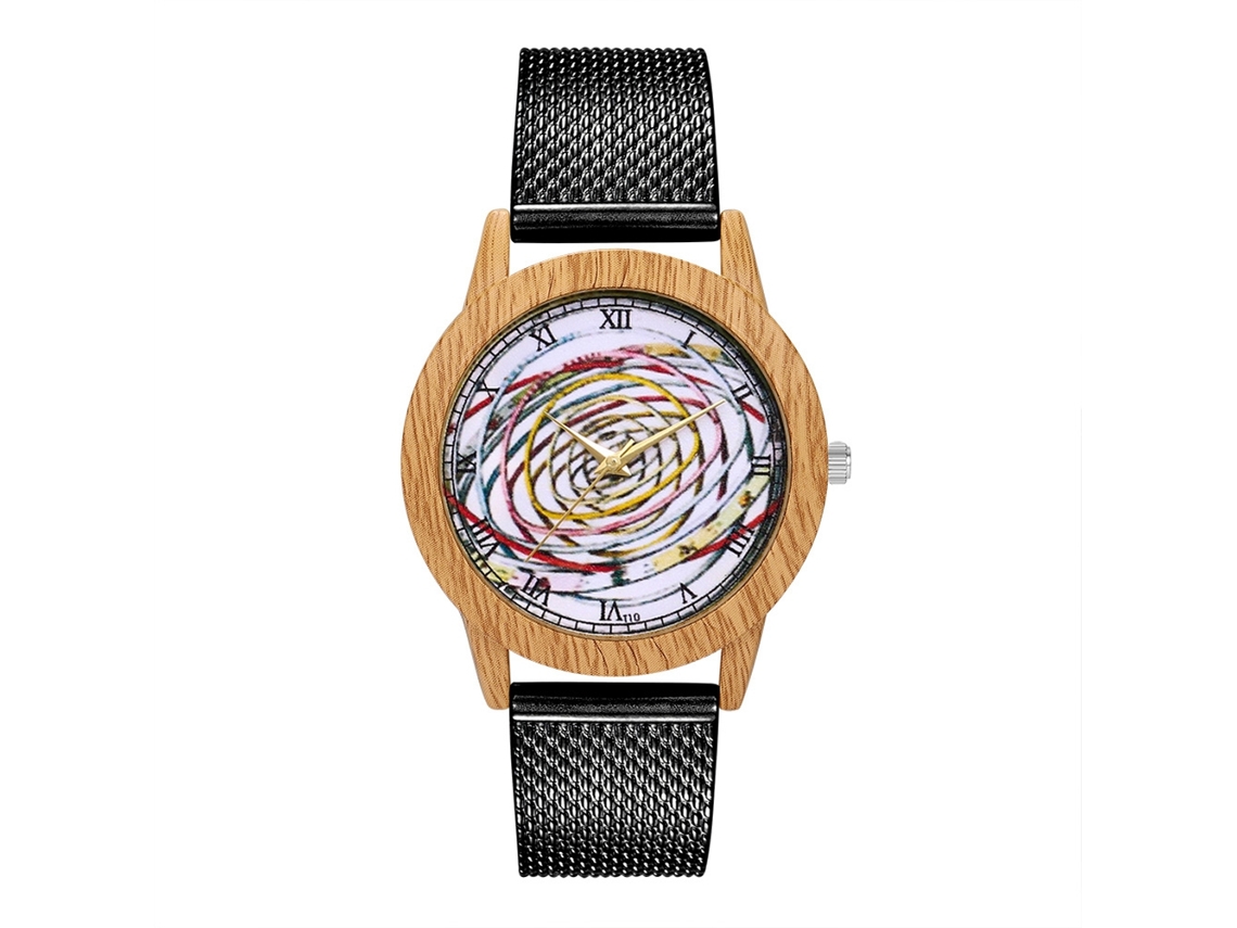 Reloj De Pareja Unisex De Cuarzo Con Correa De Silicona Y Dial Redondo (negro)