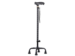 Bastón plegable antideslizante de aleación de aluminio negro con luz, altura ajustable, ideal para personas mayores (1 unidad).