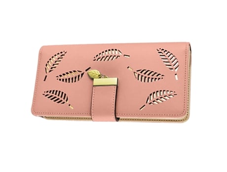 Cartera De Hoja Hueca Para Mujer, Embrague De Moda De Gran Capacidad, Rosa ZMDECQNA