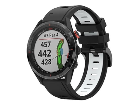 Correa Smartwatch Para Garmin Approach S62 22Mm Negro-Blanco VENISYMLIS
