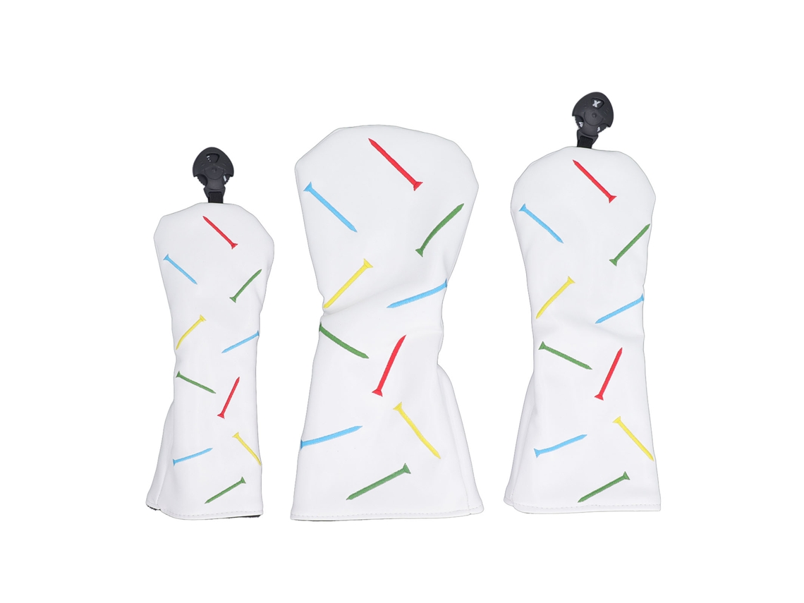 Yncm-fundas De Palos De Golf De Cuero Pu Impermeables 3pcs