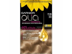 Tinte sin Amoniaco Garnier Olia Nº 7.13 Rubio Oscuro