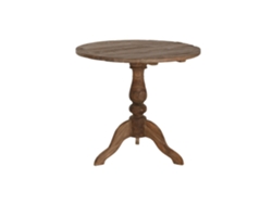 Mesita Auxiliar Teca Velador 1 Pie 80x80x75cm