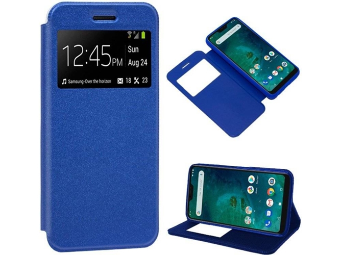Funda Xiaomi Mi A2 Lite, 6 Pro COOL Flip Azul