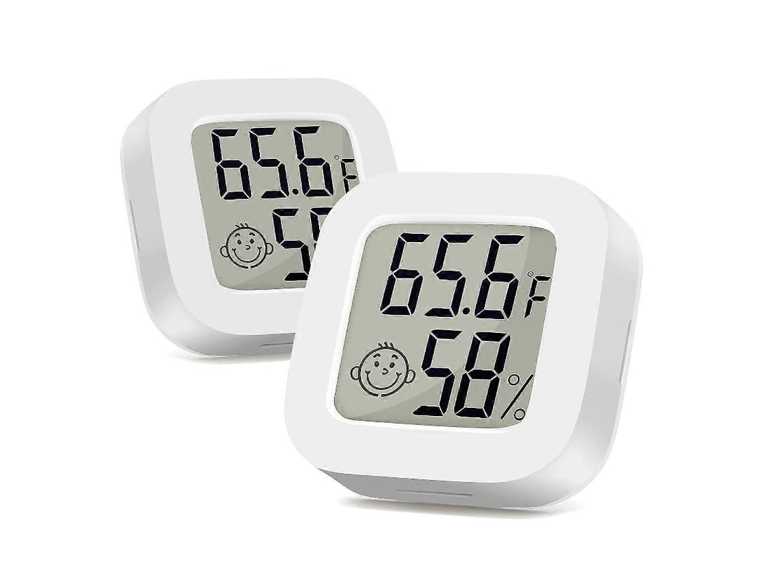 Mini Termômetro E Higrômetro Digital Para Ambientes Internos, Com Medidor De Temperatura E Umidade.