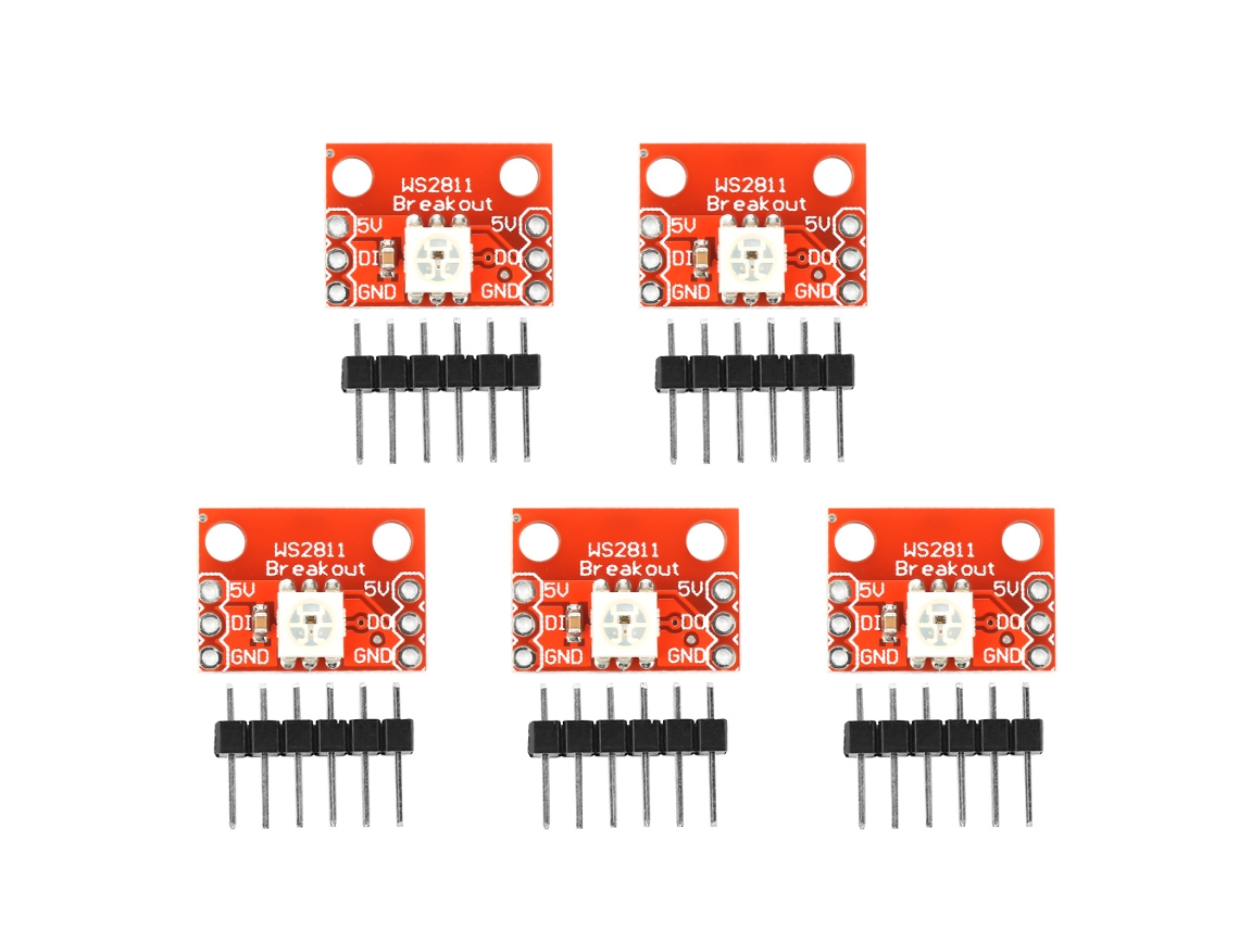5pcs Módulo De Breakout De Led Rgb Ws2812 5050 Board