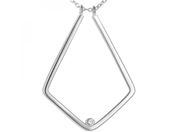 Colgante De Collar Porta Anillos De Plata Para Mujer Regalo De Novia Esposa Joyería Wuo Plata