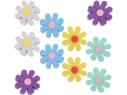 Juego De 10 Adornos Florales Para Antenas De Coche, Intermitentes De Aparcamiento Y Bolas De Techo.