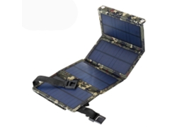 Cargador Solar Usb Plegable E Impermeable De 20 W Y 5 V Para Senderismo (camuflaje)