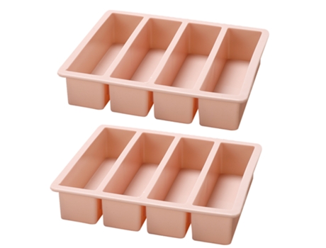 Bandeja de cubitos de hielo para botellas de agua, palitos de cubitos de hielo largos para whisky, cóctel - rosa (150 g)