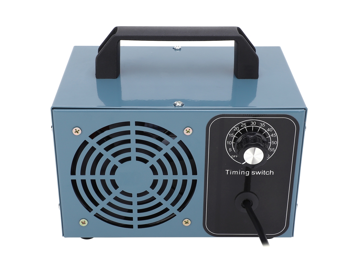 Purificador de aire portátil con generador de ozono y temporizador