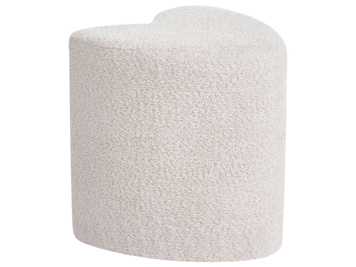 Puf Beliani Scotia Chenilla Crema 40x33x44