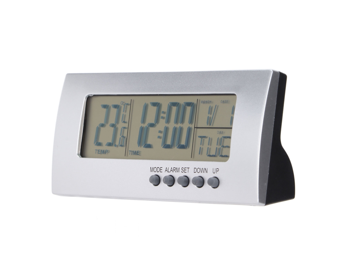 Termómetro Interior (reloj Alarma Electrónico De Monitorización De Temperatura)