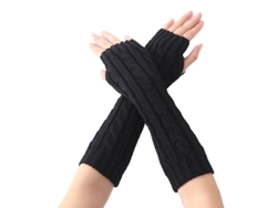 2026-guantes Sin Dedos De Punto Cable Para Mujer Calientitos Para Invierno Otoño Primavera Guantes De Muñeca