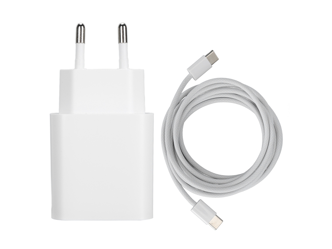 Cargador Usb C Pd De 25 W Con Cable De 2 Metros Para Ios 15 Pro, 14, 13 Y Tablet Air 3.