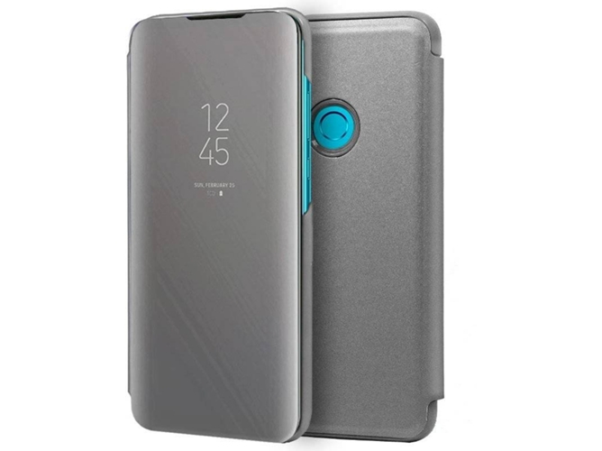 Funda Huawei P Smart+ 2019, P Smart 2019, Honor 10 Lite COOL Clear View Plateado