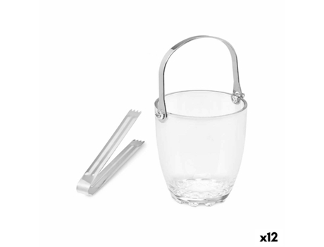 Cubitera Transparente Metal Vidrio 800 ml (12 Unidades)