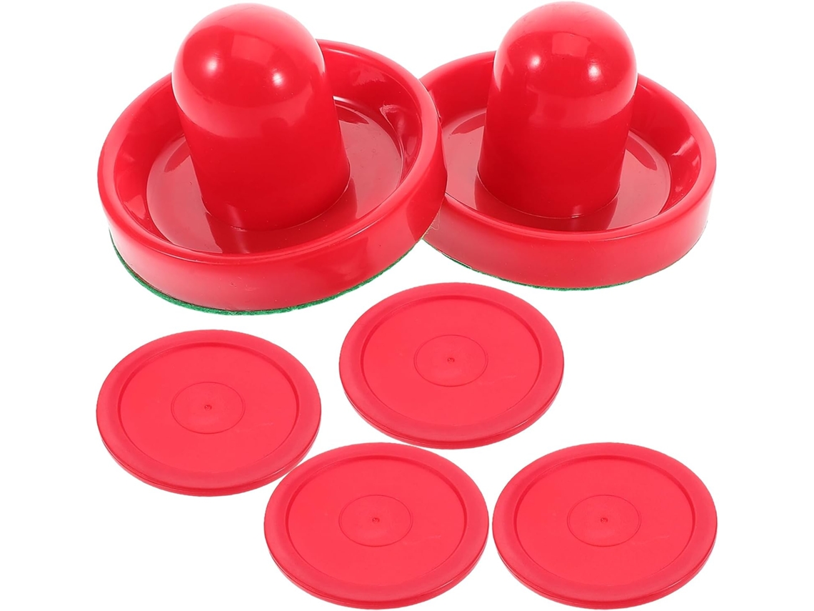 Empujadores De Mesa De Hockey De 2 Piezas, Redondos, Asas, Paletas De Portería, Accesorios