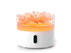 Difusor de Aroma de Sal Do Himalaia Luz Noturna Efeito Usb -C Flame Sal Não Incluído Unidade