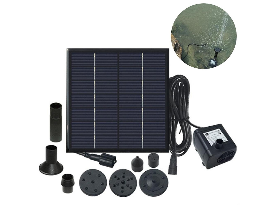 Omni-bomba De Agua Solar Submersible 1.4w Para Fuente De Pajarera, Acuario, Pequeño Lago Y Decoración De Jardín