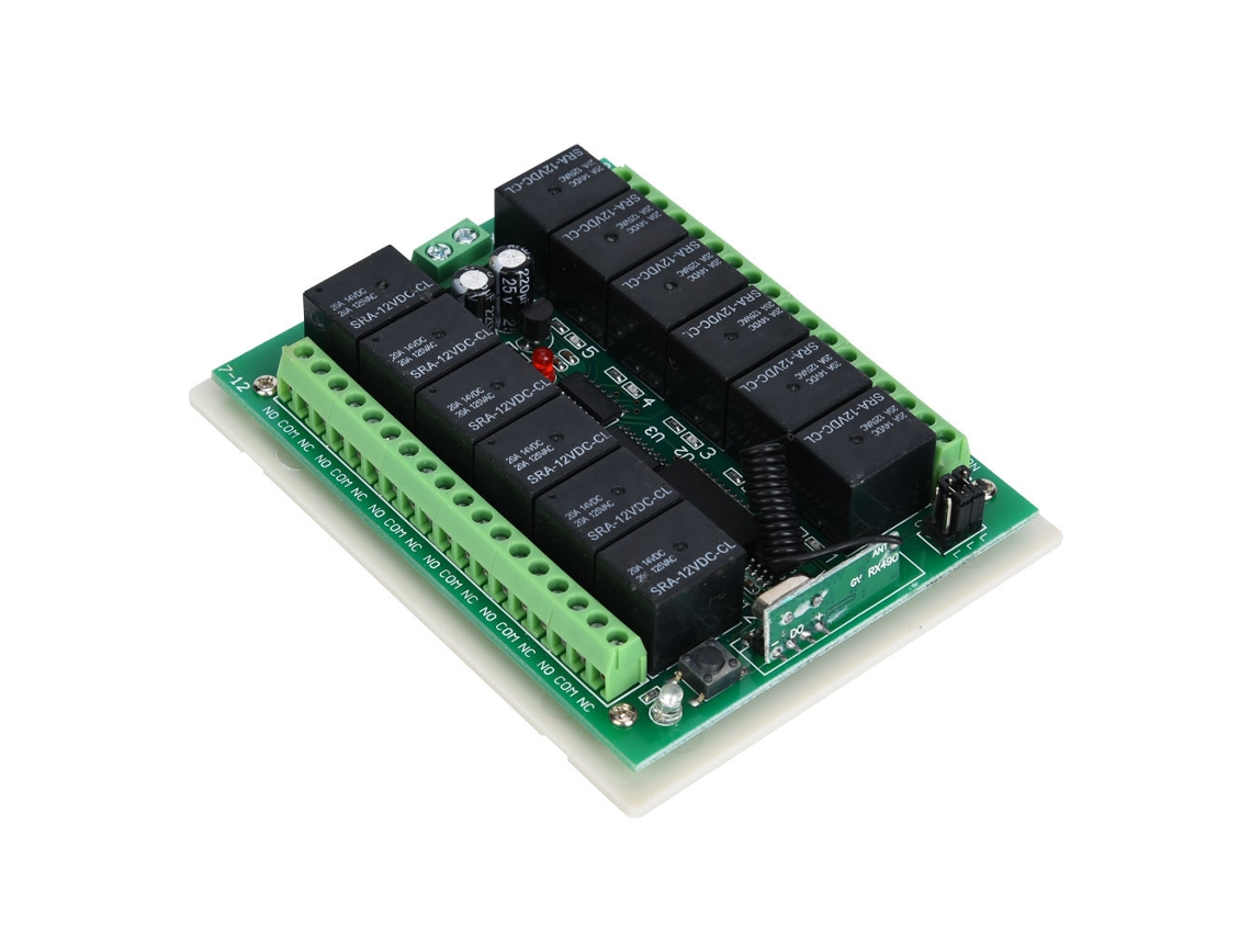 2026dz-relé De Control Remoto Inalámbrico 12 Canales Con Placa De Circuito Impreso 12v