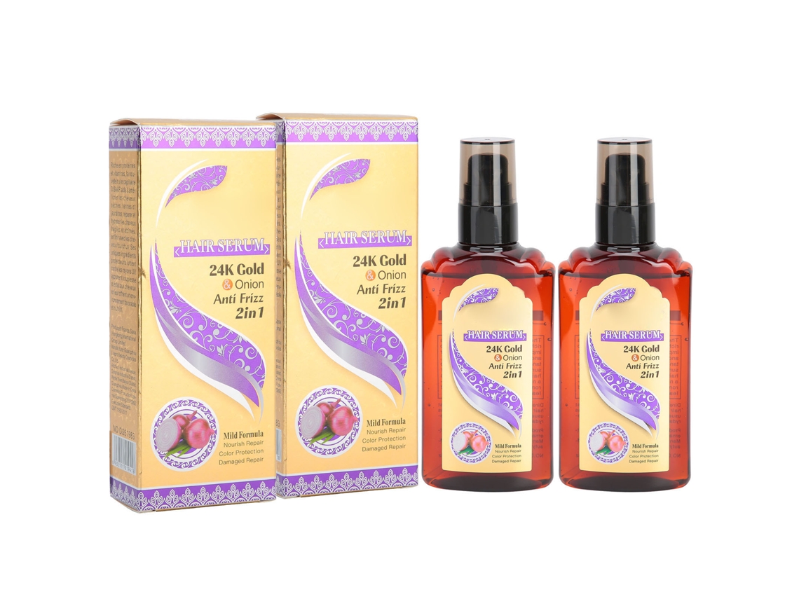 2pcs Suero Capilar Antifrizz Con Extracto De Cebolla Hidrata Nutre Aceite Esencial Para El Cabello