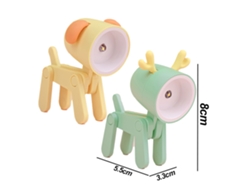 2 Unidades De Luz Noturna - Amarelo - Cachorro Verde - Veado JEIIBRZUI