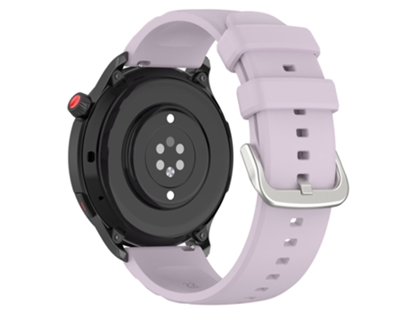 Correa de Silicona 22mm liberación rápida para Samsung Galaxy Watch3 45mm/TicWatch Pro 3 Lite/Mibro Watch X1 - púrpura claro