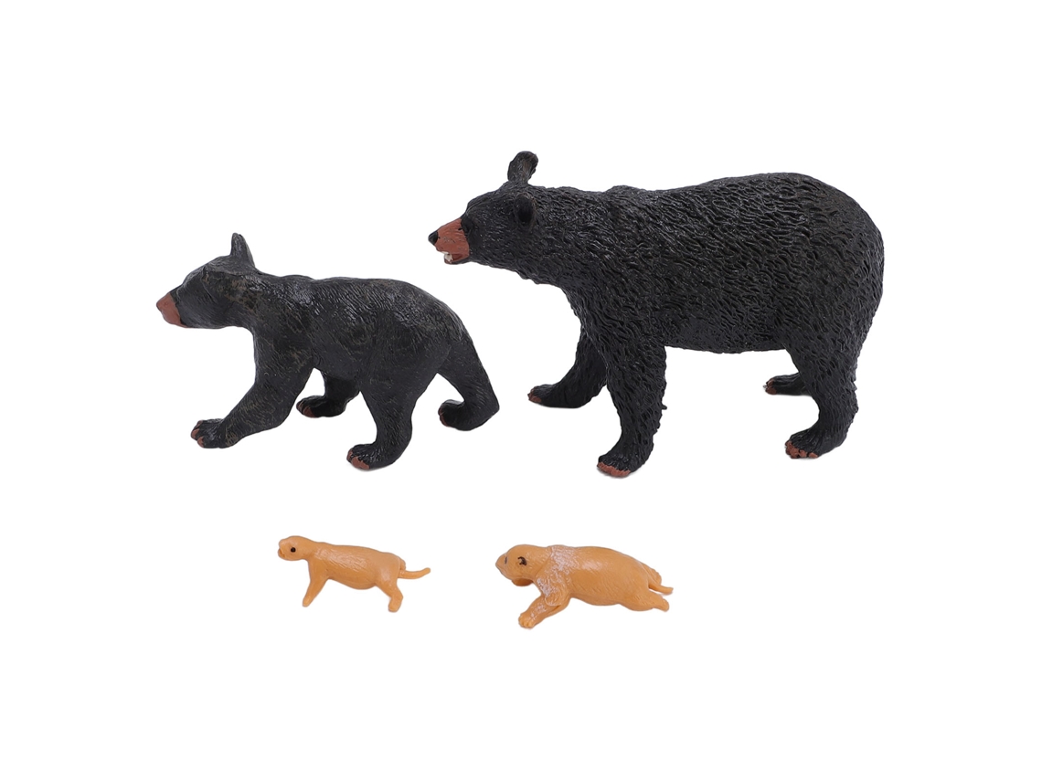 Figura Educativa Ciclo De Vida Do Urso Pvc Decorativa Modelo De Crescimento Animal Para Ensino