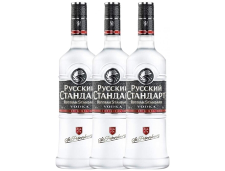 Vodka RUSSIAN STANDARD Russian Standard (0.7 L - 3 unidades)