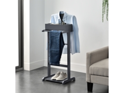 Galán de noche Lulboll con caja [EN.CASA] MDF/pino 44x35x110 cm - Gris 
