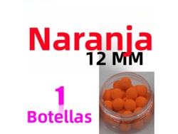 (12 Mm Naranja) Una Botella De Cebo Para Carpas, 4 Sabores, Incluye Flotador, Cebo Artificial Para Carpas.