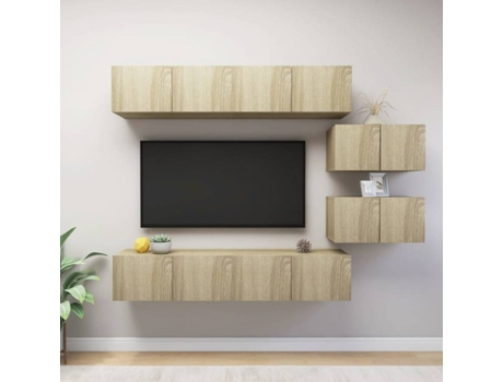 Conjunto 6 de muebles de salón VIDAXL roble Sonoma