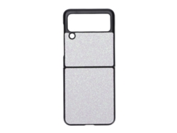 Capa Protetora Cristal Rosa Branco Para Samsung Galaxy Z Flip 3, Shell Slim Fashion Com Aplicação Precisa