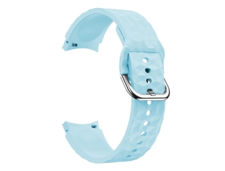 Correa de Silicona patrón de rombos para Samsung Galaxy Watch 4 40mm/44mm/Watch 4 Classic 42mm/46mm/Watch 5 40mm/44mm - azul claro