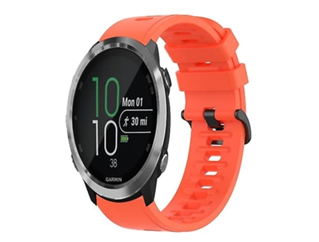 Correa para Garmin Forerunner 645 Music 20mm Color sólido rojo correa de reloj de silicona suave VENISYMLIS