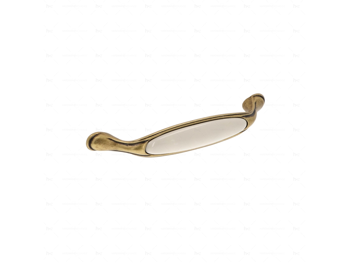 Tirador para mueble Aleación de zinc / Porcelana. Estilo clásico. Distancia entre centros 128. Antigua Florencia HARDWAREXCHANGE