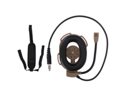 Auriculares Monoaurales Para Cascos De Motocicleta Con Conector Amarillo Militar Estándar.